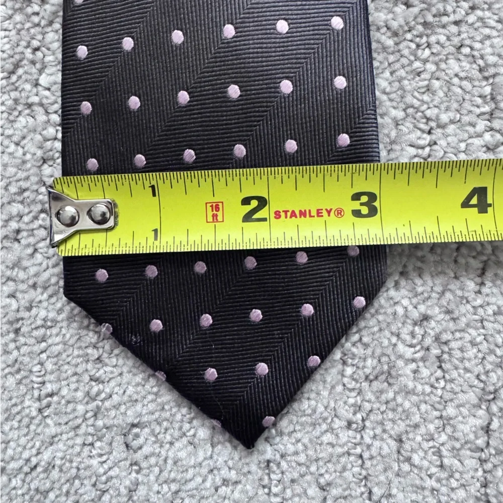 2/$20 Banana Republic 100% Silk Brown and Pink Polka Dot Tie